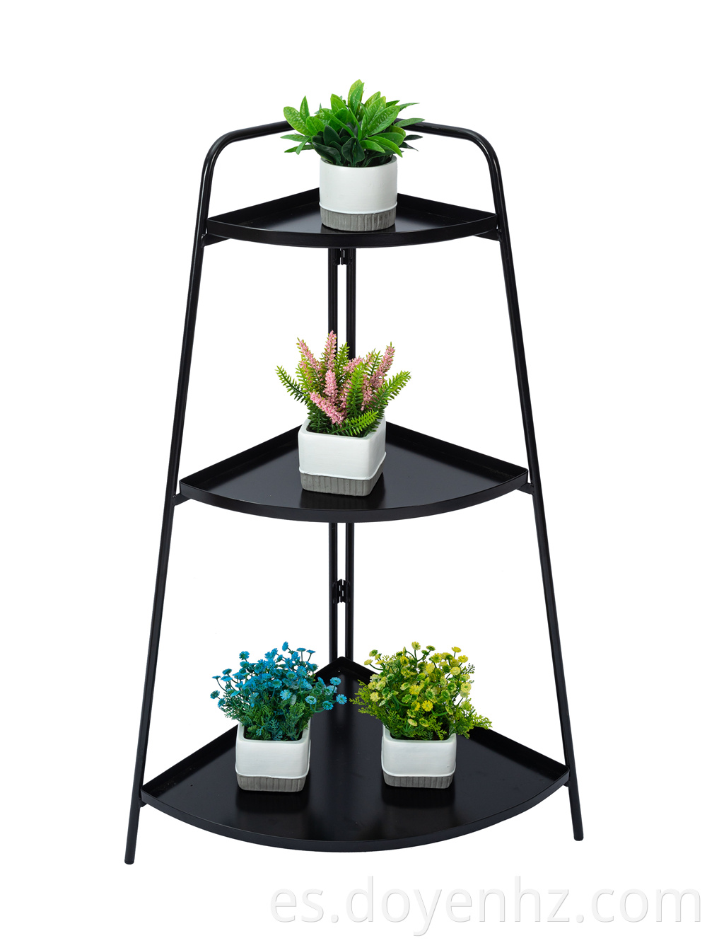 3 Tier Metal Flower Shelf